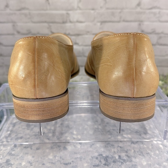 A Rider Girl - Light Caramel Half D’Orsay Open Toe Low Heel Flats WMS 10M✨EUC - Picture 6 of 10